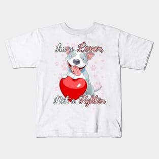 Staffie - I'm a Lover Not a Fighter! Especially for Staffordshire Bull Terrier Dog Lovers! Kids T-Shirt